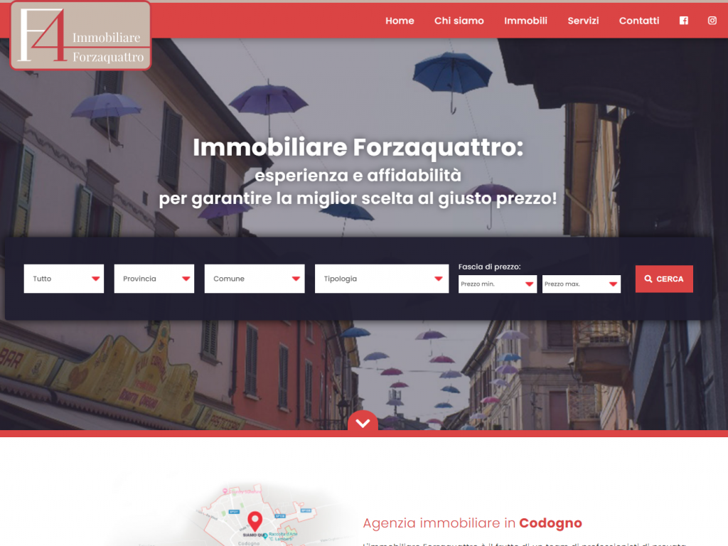 Realizzazione sito web per Immobiliare Forzaquattro