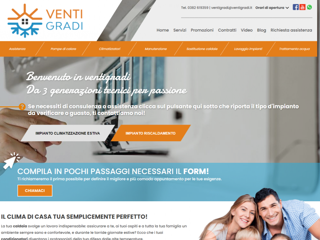 Realizzazione sito web per Ventigradi
